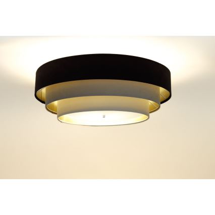 Kattovalaisin TRINITI 2xE27/60W/230V ruskea/beige/kulta