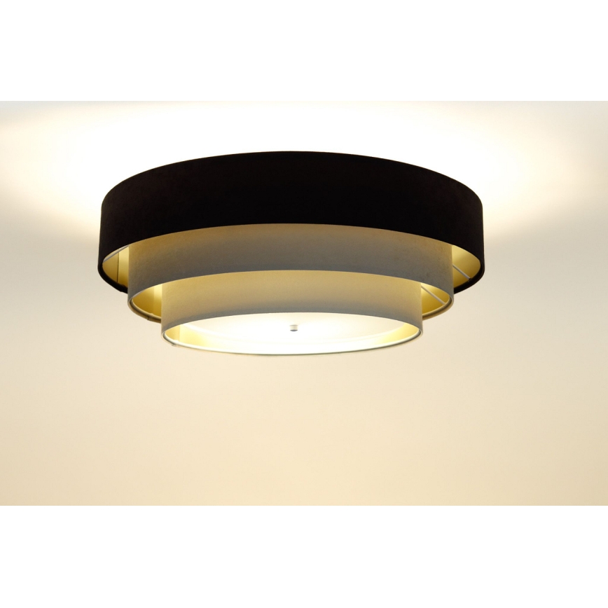 Kattovalaisin TRINITI 2xE27/60W/230V ruskea/beige/kulta