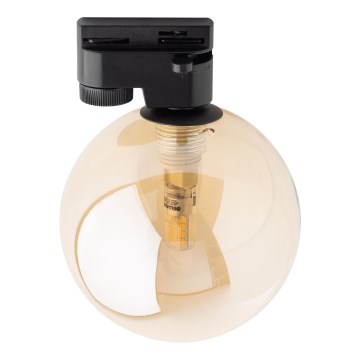 Kattovalo 1-vaiheiselle kiskojärjestelmälle TRACER 1xG9/8W/230V musta/savuinen beige