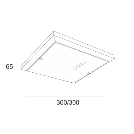 Kattovalo 1xE27/60W/230V mänty - FSC sertifioitu