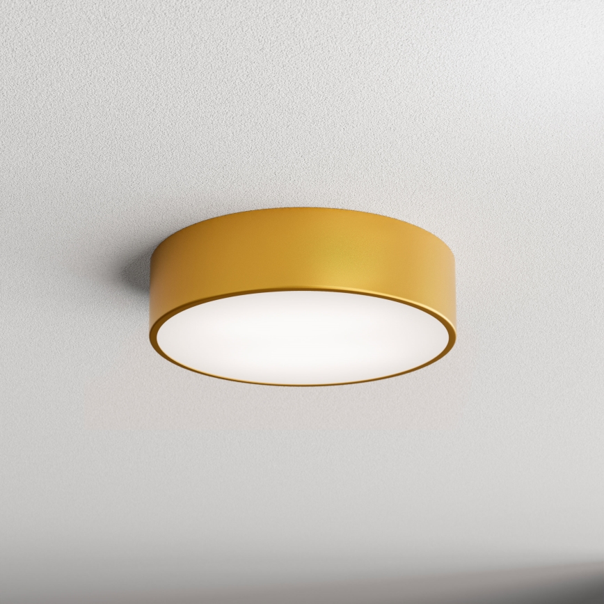 Kattovalo anturilla CLEO 2xE27/24W/230V d. 30 cm kulta