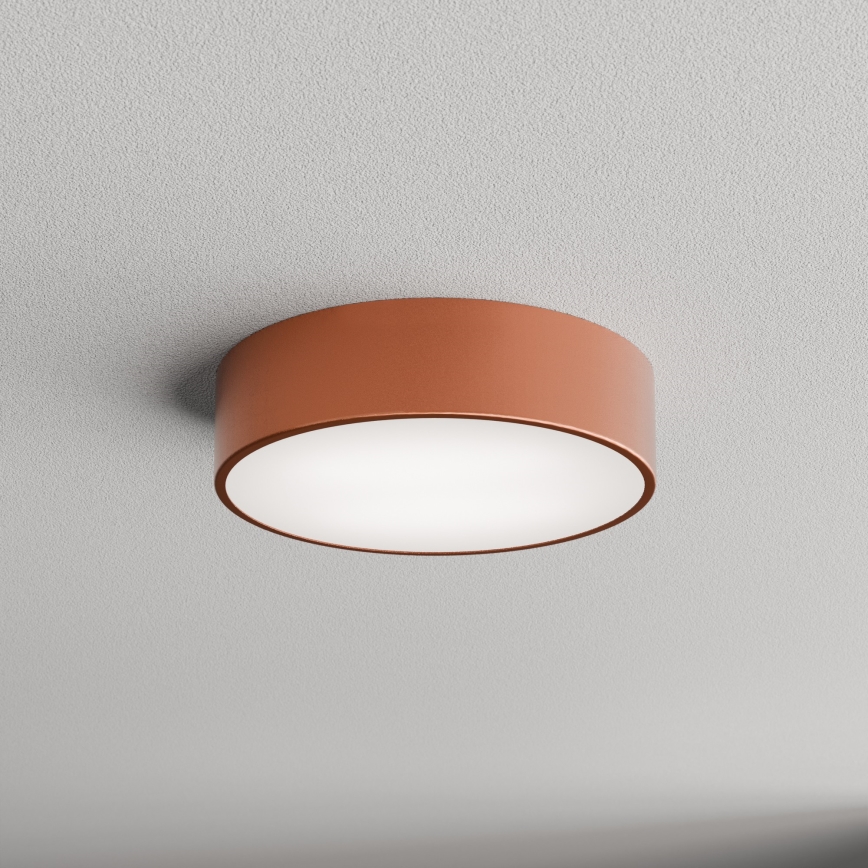 Kattovalo anturilla CLEO 2xE27/24W/230V d. 30 cm kupari