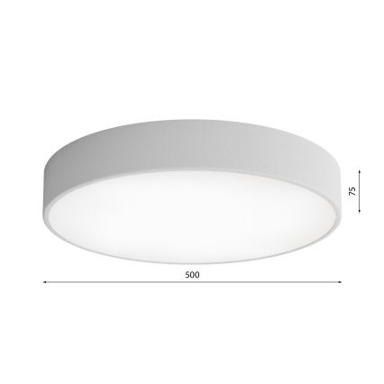 Kattovalo anturilla CLEO 4xE27/24W/230V d. 50 cm harmaa