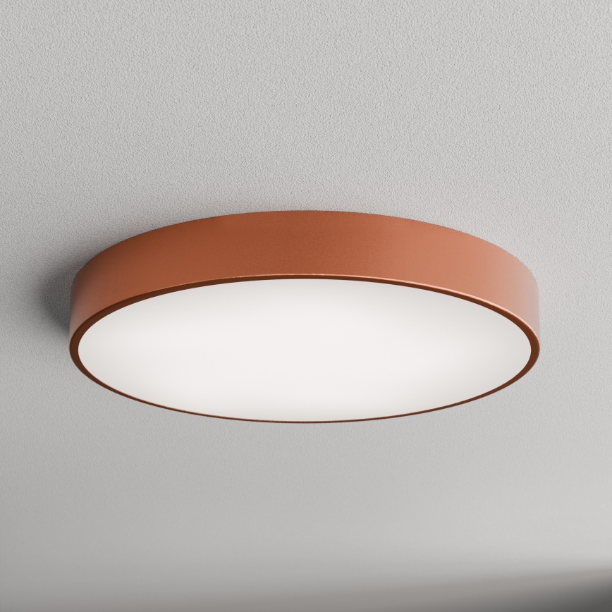 Kattovalo anturilla CLEO 5xE27/24W/230V d. 60 cm kupari
