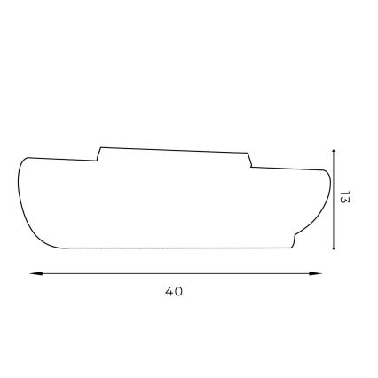 Kattovalo BARBOS 2xG9/8W/230V musta