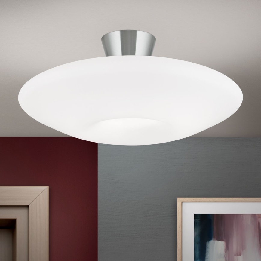Kattovalo BLANC 2xE27/60W/230V halkaisija 49 cm mattakromi