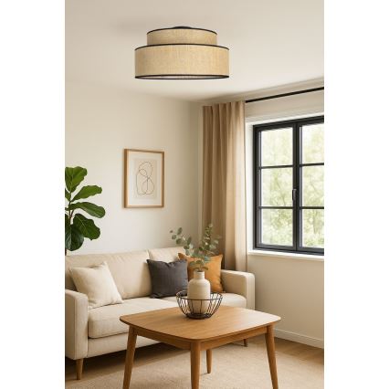 Kattovalo BOHO 1xE27/60W/230V beige