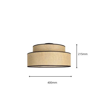Kattovalo BOHO 1xE27/60W/230V beige