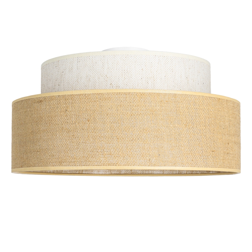 Kattovalo BOHO 1xE27/60W/230V halkaisija 40 cm kerma/beige
