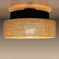 Kattovalo BOHO 1xE27/60W/230V halkaisija 40 cm musta/beige