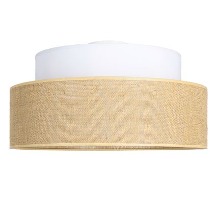 Kattovalo BOHO 1xE27/60W/230V halkaisija 40 cm valkoinen/beige
