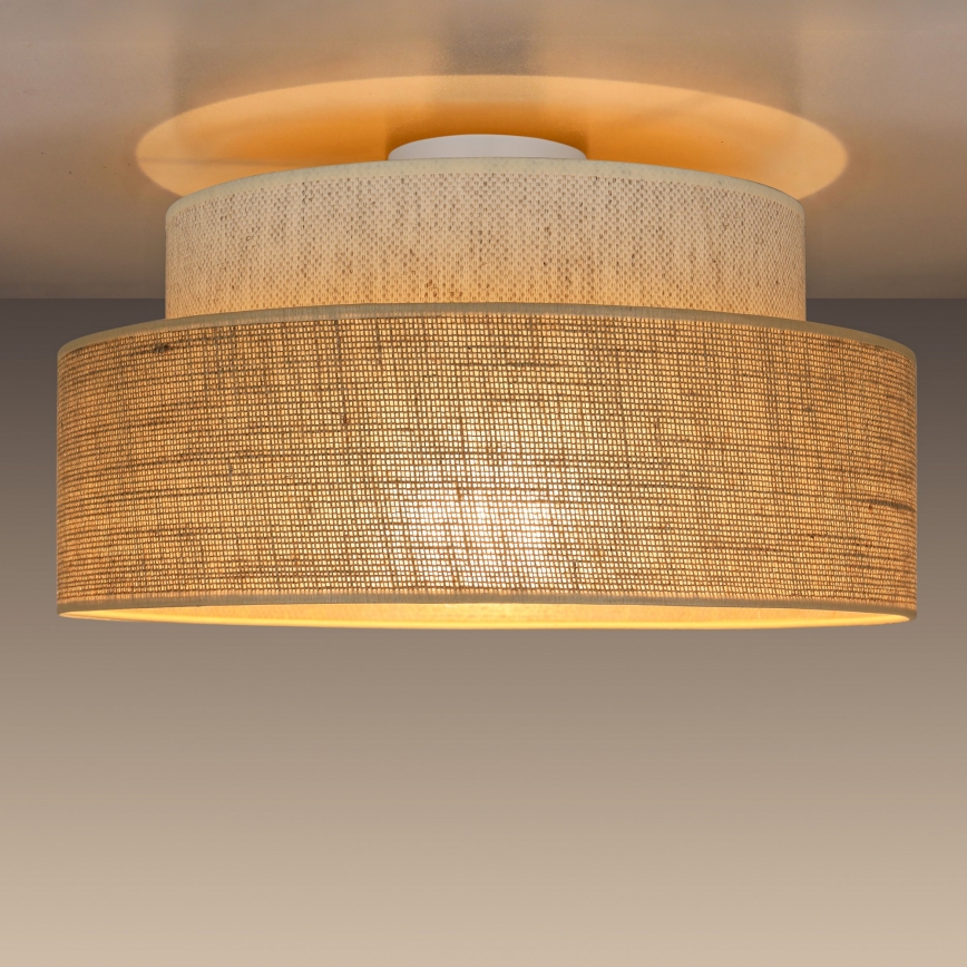 Kattovalo BOHO 1xE27/60W/230V kerma/beige