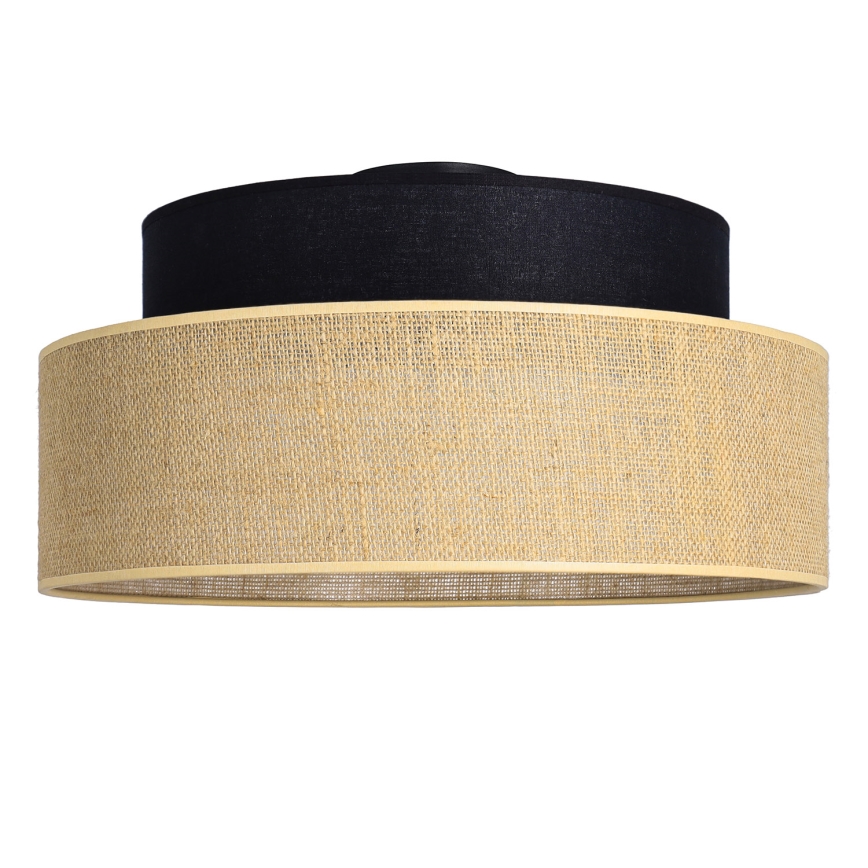 Kattovalo BOHO 1xE27/60W/230V musta/beige
