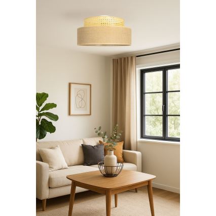 Kattovalo BOHO 1xE27/60W/230V rottinki