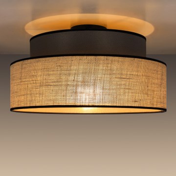 Kattovalo BOHO 1xE27/60W/230V ruskea/beige