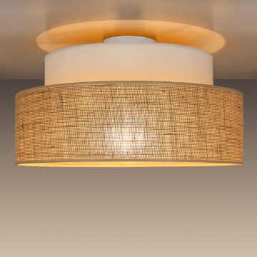 Kattovalo BOHO 1xE27/60W/230V valkoinen/beige