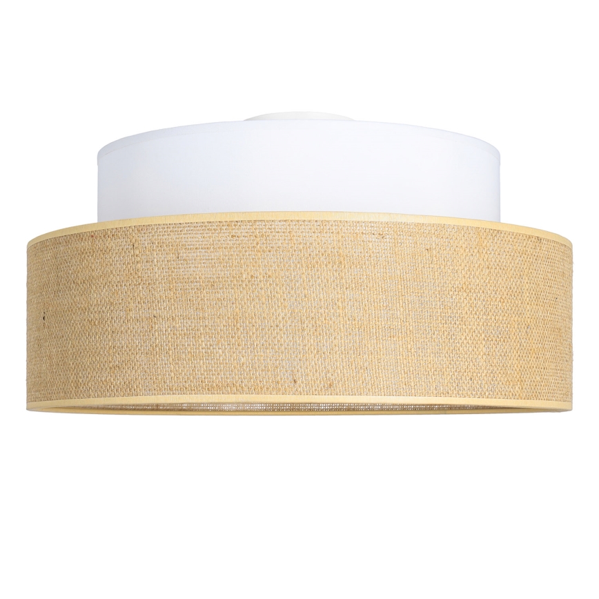 Kattovalo BOHO 1xE27/60W/230V valkoinen/beige