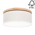 Kattovalo BOHO 2xE27/25W/230V halkaisija 38 cm tammi – FSC sertifioitu