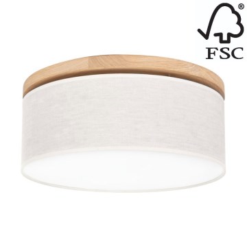 Kattovalo BOHO 2xE27/25W/230V halkaisija 38 cm tammi – FSC sertifioitu
