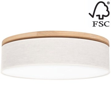 Kattovalo BOHO 3xE27/25W/230V halkaisija 58 cm tammi – FSC sertifioitu