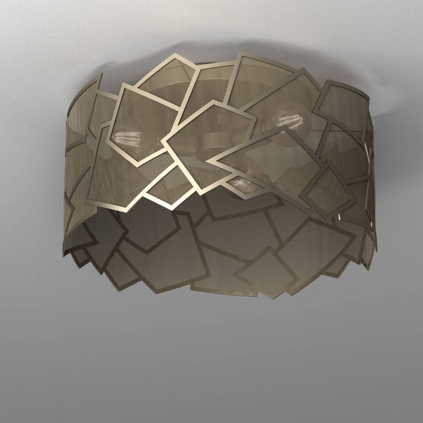 Kattovalo CAMO 3xE27/15W/230V kulta