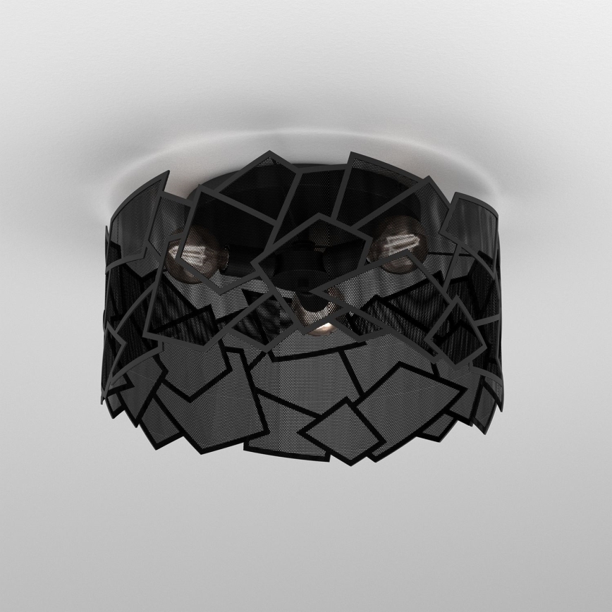 Kattovalo CAMO 3xE27/15W/230V musta