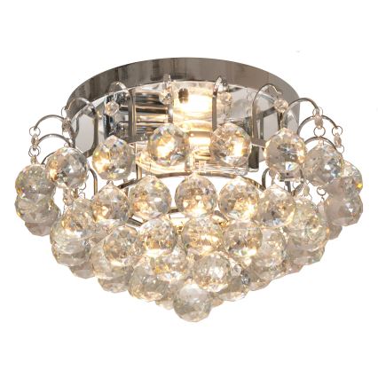 Kattovalo CLARISA 2xE14/60W/230V halkaisija 40 cm kiiltävä kromi