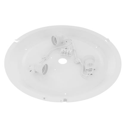 Kattovalo CLEO 3xE27/24W/230V d. 40 cm musta