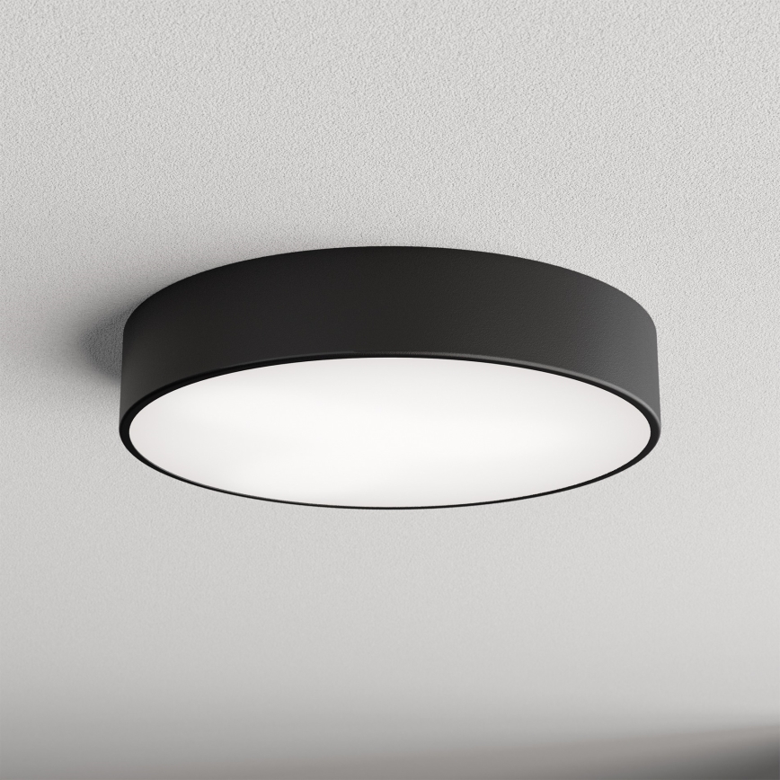 Kattovalo CLEO 3xE27/24W/230V d. 40 cm musta