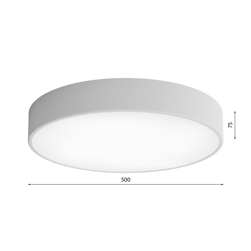 Kattovalo CLEO 4xE27/24W/230V d. 50 cm harmaa