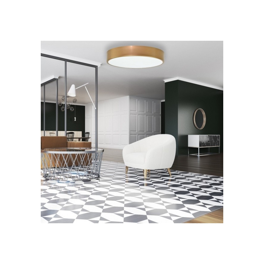 Kattovalo CLEO 6xE27/24W/230V d. 78 cm kulta