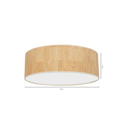 Kattovalo CORK 3xE27/60W/230V