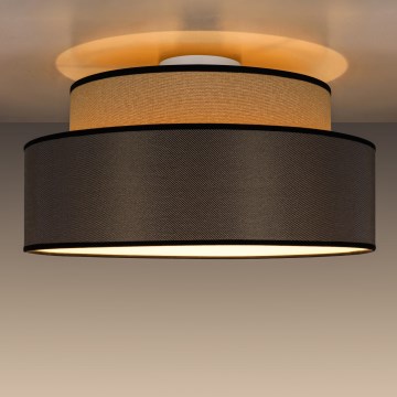 Kattovalo GRACE 1xE27/60W/230V beige/ruskea