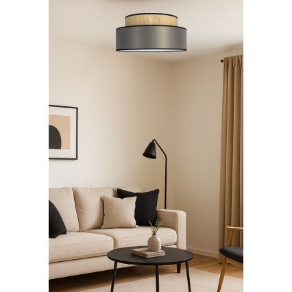 Kattovalo GRACE 1xE27/60W/230V beige/ruskea