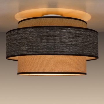 Kattovalo GRACE 1xE27/60W/230V beige/ruskea