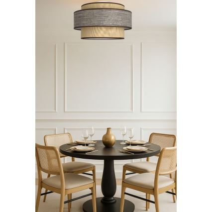 Kattovalo GRACE 1xE27/60W/230V beige/ruskea