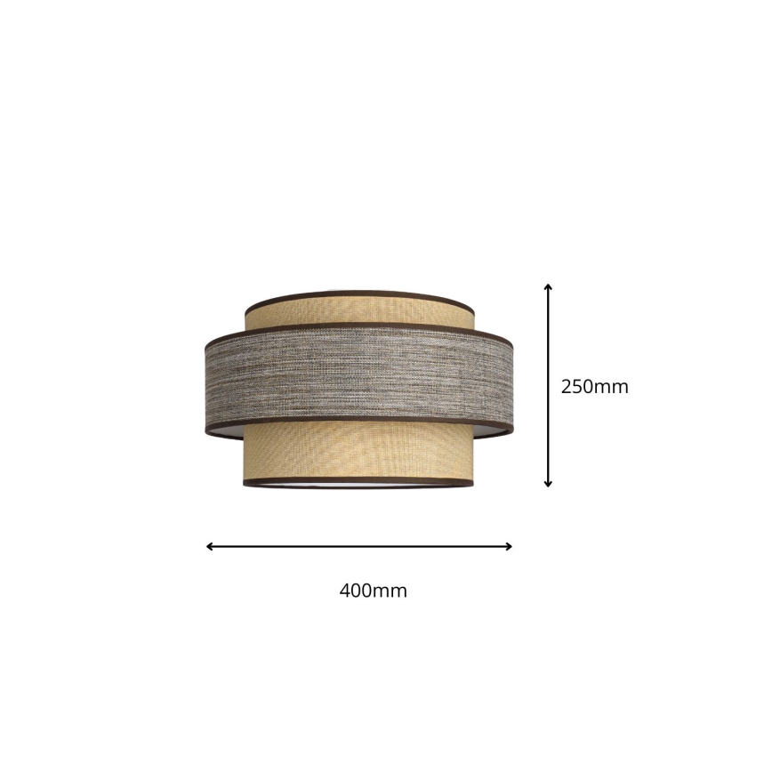 Kattovalo GRACE 1xE27/60W/230V beige/ruskea