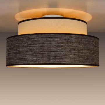 Kattovalo GRACE 1xE27/60W/230V halkaisija 40 cm kerma/ruskea