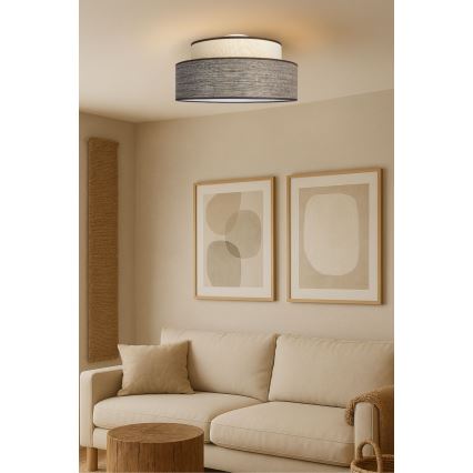 Kattovalo GRACE 1xE27/60W/230V kerma/ruskea
