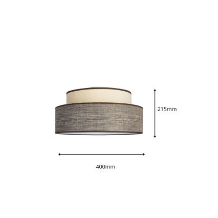 Kattovalo GRACE 1xE27/60W/230V kerma/ruskea