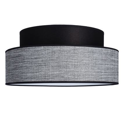 Kattovalo GRACE 1xE27/60W/230V musta/harmaa