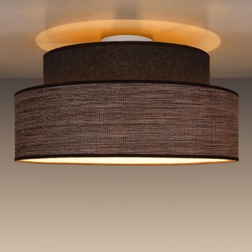 Kattovalo GRACE 1xE27/60W/230V ruskea/beige