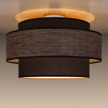 Kattovalo GRACE 1xE27/60W/230V ruskea/beige