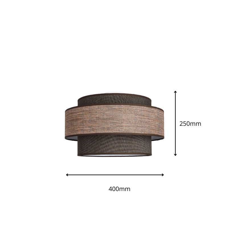 Kattovalo GRACE 1xE27/60W/230V ruskea/beige
