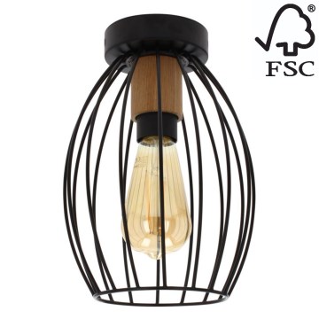 Kattovalo GUNNAR 1xE27/60W/230V tammi - FSC-sertifioitu