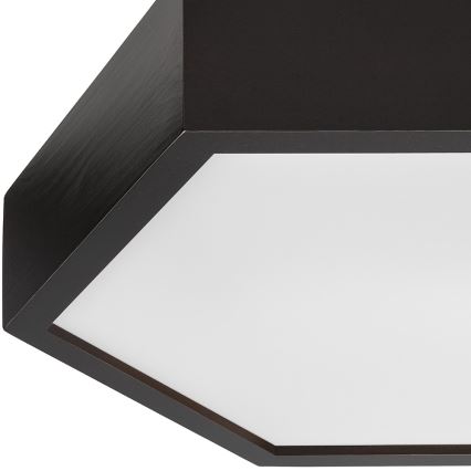 Kattovalo HEX 2xE27/60W/230V halkaisija 43 cm mänty wenge
