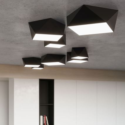 Kattovalo HEXA 2xE27/60W/230V musta