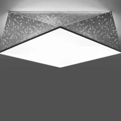 Kattovalo HEXA 3xE27/60W/230V hopea