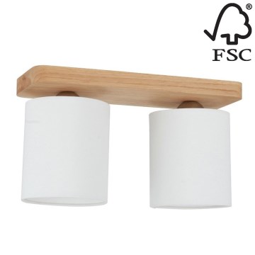 Kattovalo JENTA 2xE27/25W/230V tammi - FSC-sertifioitu