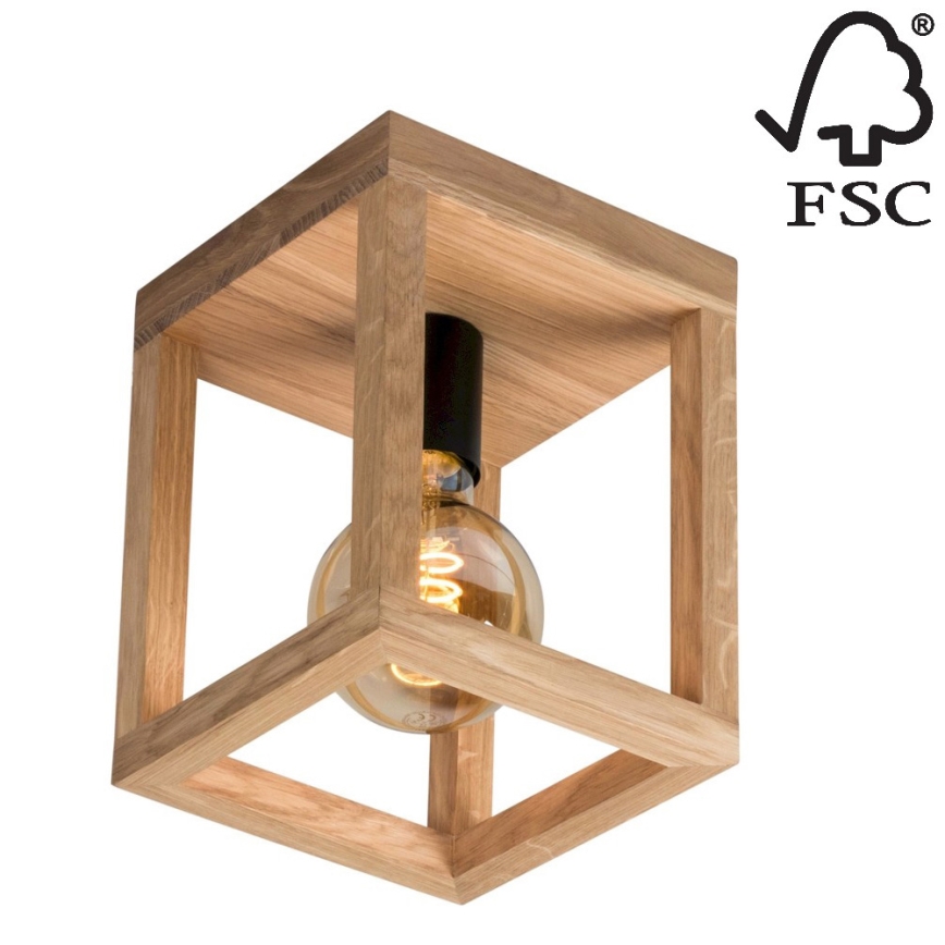 Kattovalo KAGO 1xE27/60W/230V matta tammi - FSC-sertifioitu
